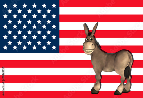 Illustration: Democrat Donkey Democrat Donkey