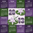 Calendrier 2013 lotus et libellule