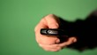 Remote against green screen