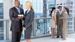 Video: Five Business Team Colleagues Preparing for Meeting Five Business Team Colleagues Preparing for Meeting