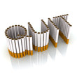 written quit made with cigarettes