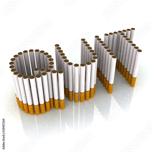 Illustration: written quit made with cigarettes written quit made with cigarettes