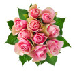Rose Flowers Bouquet Isolated On White Rose Flowers Bouquet Isolated On White