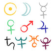 Planets astrologic set