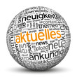 Aktuelles, Neuigkeiten, Kugel, 3D, wordcloud, tagcloud, SEO, web