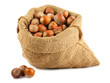 Photo: Canvas bag with hazelnuts Canvas bag with hazelnuts
