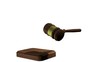 The judicial hammer. animation