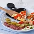 Raclette with salami