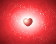 Heart background in red Heart background in red