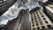 Vidéo : HDR Timelapse Dark Clouds above Skyscraper HDR Timelapse Dark Clouds above Skyscraper