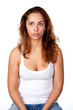 woman, portrait, studio, emotion