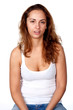 woman, portrait, studio, emotion