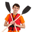 Guy with oars