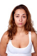woman, portrait, studio, emotion
