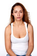 woman, portrait, studio, emotion