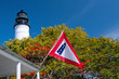 historic key west lighthouse, low angle view