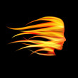Vector: Logo head on fire # Vector Logo head on fire # Vector