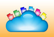 Cloud computing concept illustration