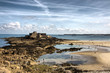 Saint Malo - Bretagna - La Fortezza con bassa marea