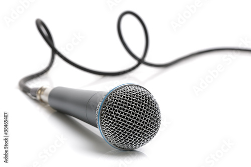 Plakat na zamówienie Microphone and cable