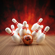 Bowling Strike rot/orange Bowling Strike rot/orange