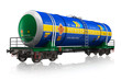 Gasoline railroad tank car Gasoline railroad tank car