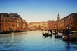 Rialto Bridge and gondolas in Venice. Rialto Bridge and gondolas in Venice.