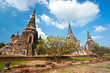 Ruined Old Temple of Ayuthaya, Thailand, Ruined Old Temple of Ayuthaya, Thailand,