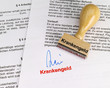 Antrag auf Krankengeld