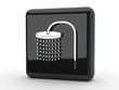 Button Dusche schwarz