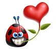 coccinella fiorecuore