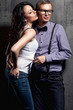 Foto: Portrait of a two sexuality beautiful lovers Portrait of a two sexuality beautiful lovers