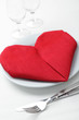Valentine's day table setting