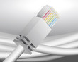 Illustration: Netzwerkstecker Netzwerkstecker