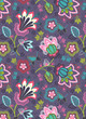 broderie fond gris all-over