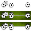 3x Fußball - Banner/Footer/Leiste