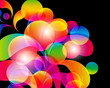 Card background. Abstract bright color drops. Card background. Abstract bright color drops.