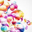 Abstract colorful arc-drop background. Abstract colorful arc-drop background.