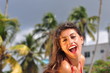 ragazza sexy in spiaggia  a santo domingo