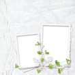 Beautiful white frame for two photos