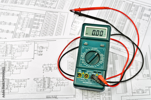 Photo: Several schemes of electric and electrical tester Several schemes of electric and electrical tester