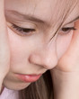 Photo: Extreme Closeup of Upset Girl Extreme Closeup of Upset Girl