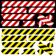 Tape Set Safety Red/White & Black/Yellow