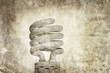 grunge lightbulb