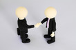 Ballhead handshake on white background1