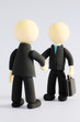 Ballhead handshake on white background4