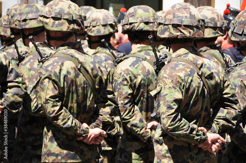 Foto: Swiss military men Swiss military men