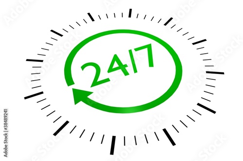 Illustration: 24/7 Sign 24/7 Sign