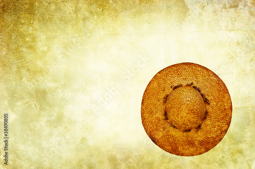 Photo: summer straw hat summer straw hat