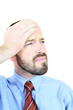 Migraine - businessman with a headache